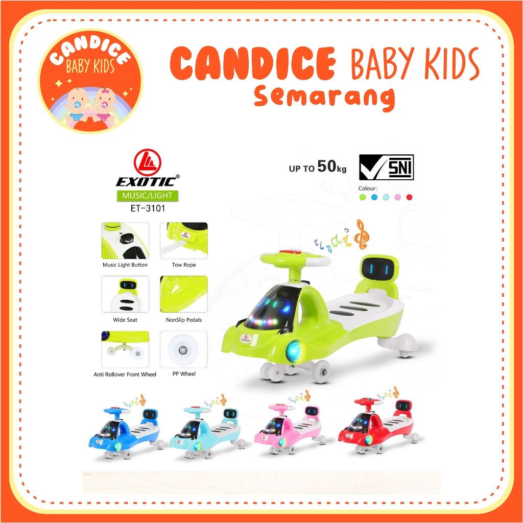 SWING CAR ET-3101 EXOTIC RIDE ON TOYS