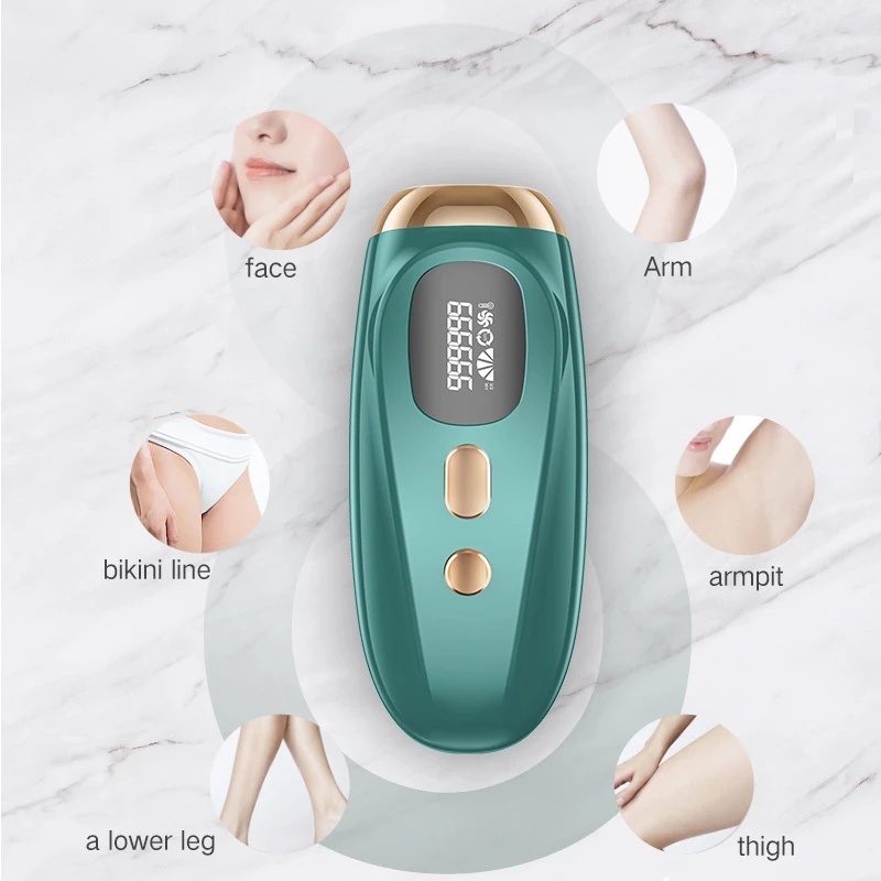 (Dikirim Dari Jakarta)IPL laser Hair Removal Perontok Bulu Permanent Alat Penghilang bulu TANPA SAKIT 999999