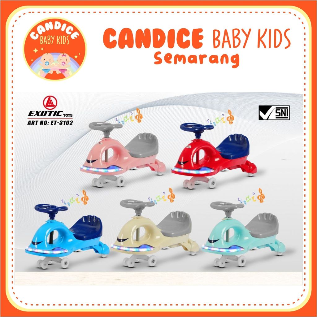 SWING CAR ET-3102 EXOTIC RIDE ON TOYS