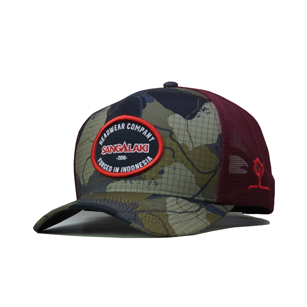 Topi SANGALAKI Signature Trucker Hat Camo