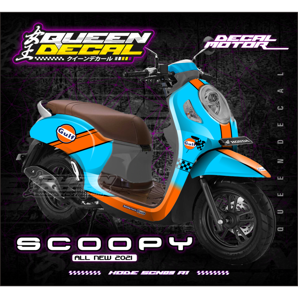 STICKER DECAL MOTOR FULL BODY STICKER SCOOPY NEW 2021 - SCN