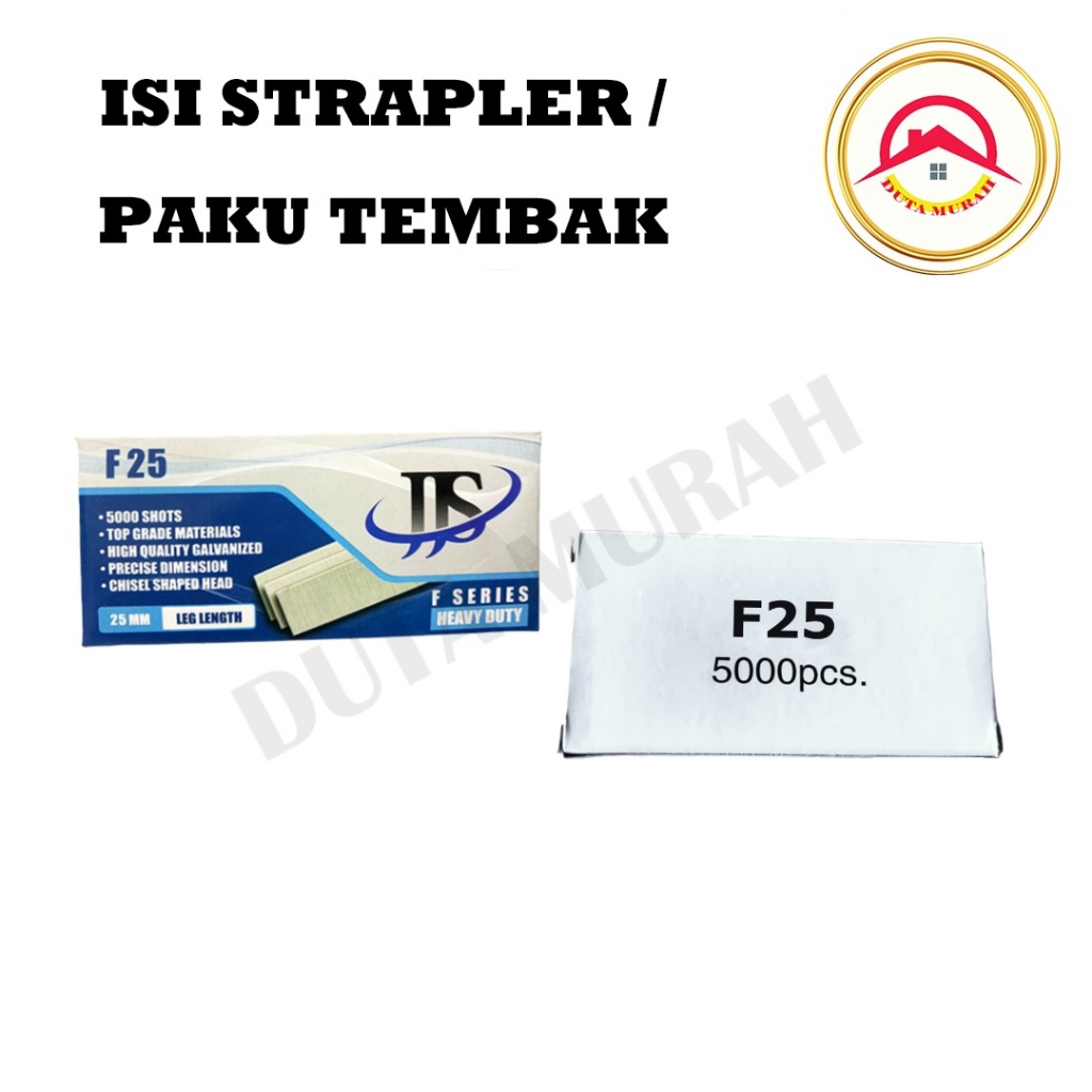 

Isi Paku Tembak F25 / Refill Air Nailer F25 Model Lurus