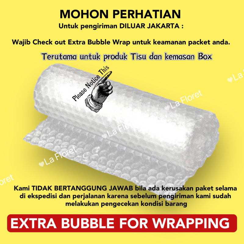 

Extra Bubble untuk Wrapping paket mu