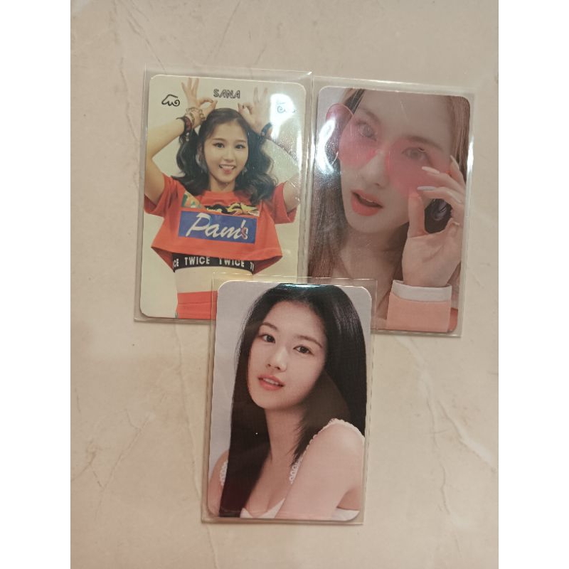 [ set only ] twice sana apieu nunc pc photocard official