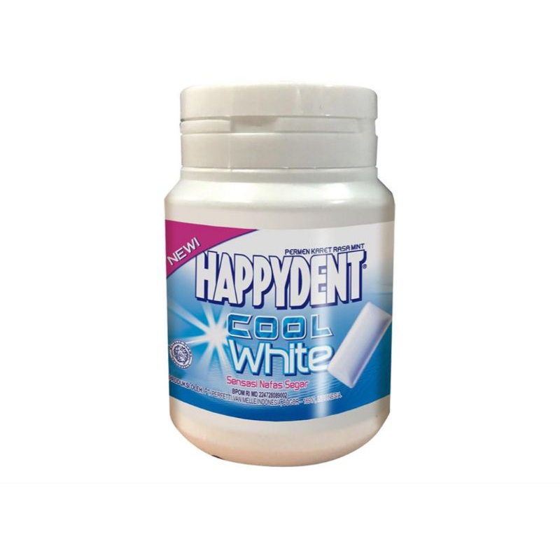 

HAPPYDENT White Mint Botol 52.8 g