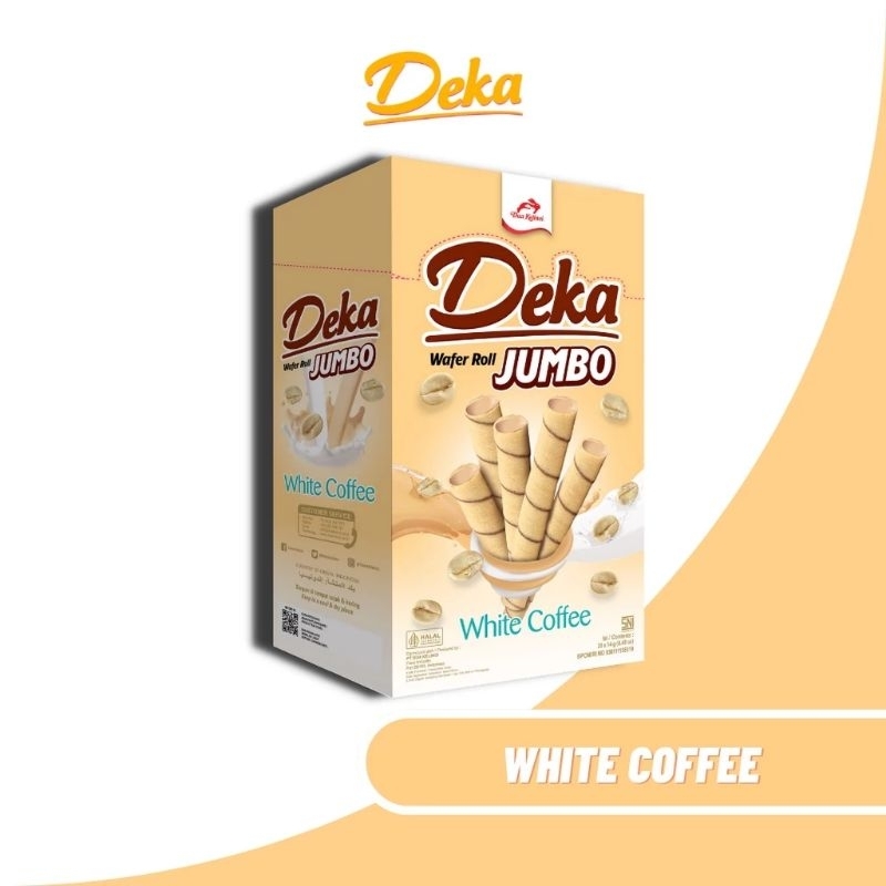 

DEKA Wafer Roll Jumbo White Coffee 14gr X 20pcs