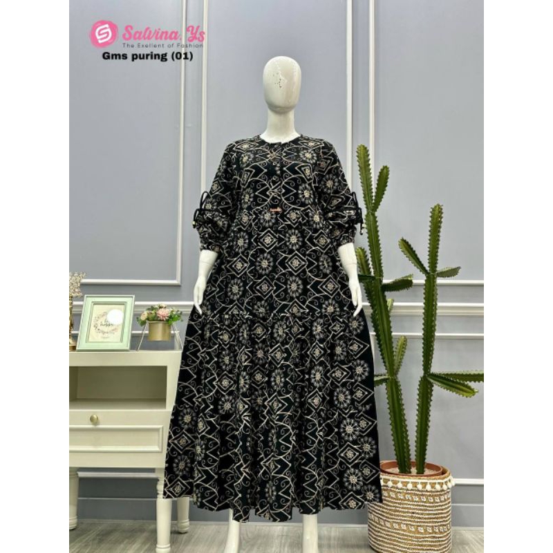 Gamis Aina Bordir Salvina