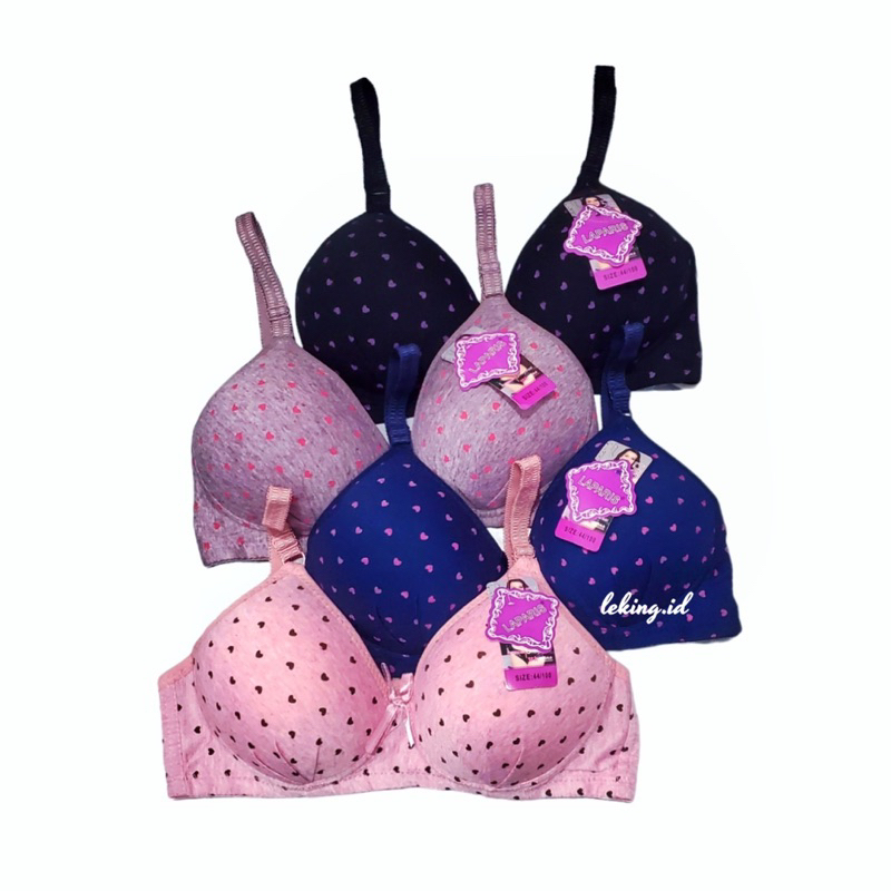 BRA / BH WANITA LA PARIS BUSA TANPA KAWAT MOTIF CANTIK