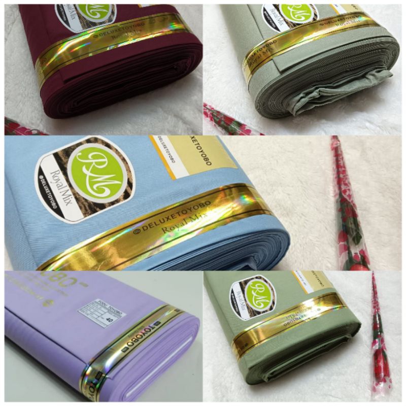 (ORIGINAL) kain bahn toyobo royal Mix Premium bahan toyobo royal mix
