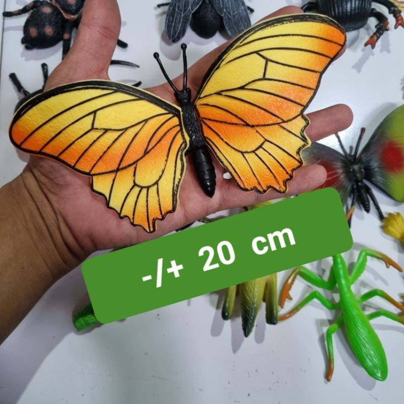 MAINAN edukasi miniatur hewan REPTIL IKAN serangga karet - SERANGGA REPTIL IKAN SERIES