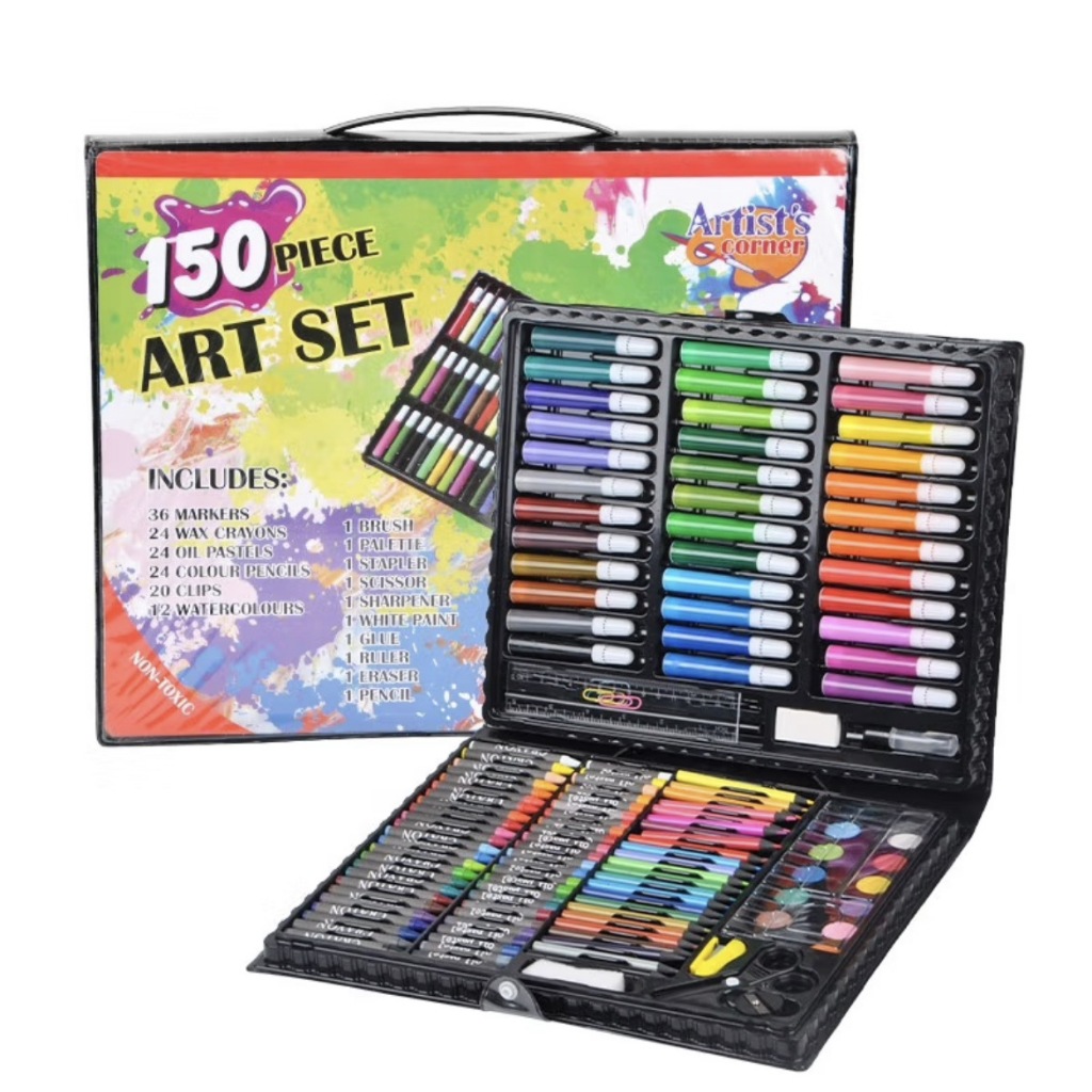 

150 Pcs Alat Tulis Untuk Crayon Set Anak Lukisan Pena Serbaguna Netral Pulpen Warna Warni Set Dengan Papan Gambar