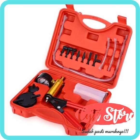 Paket Alat Penyedot Minyak Udara Rem Mobil / Pompa Vakum Rem Mobil