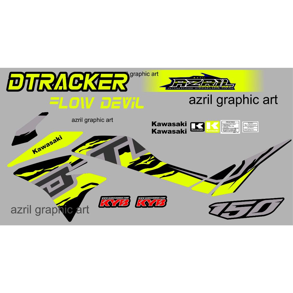 Striping Dtracker 2021 kuning FLOW