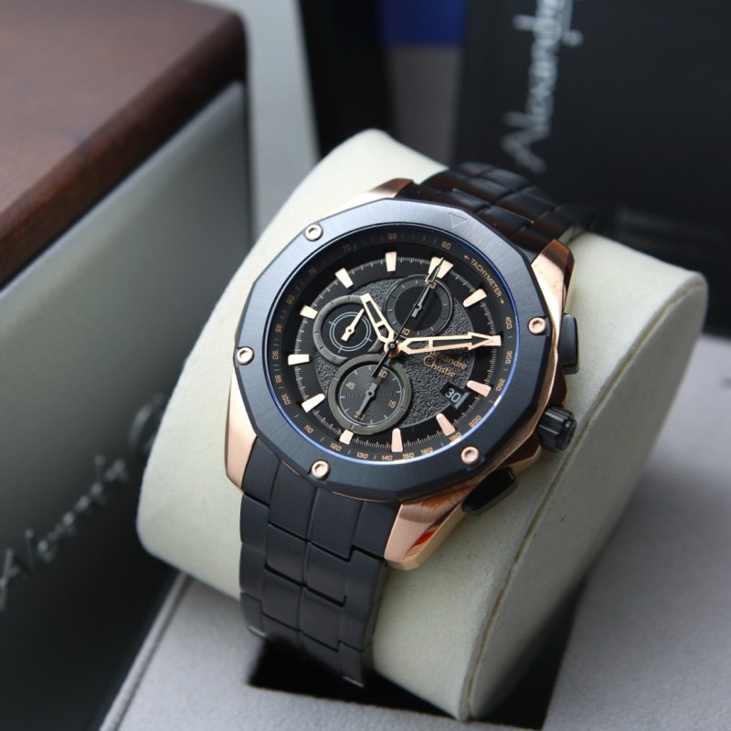 jam tangan pria alexandre christie type 6663 ac6663
