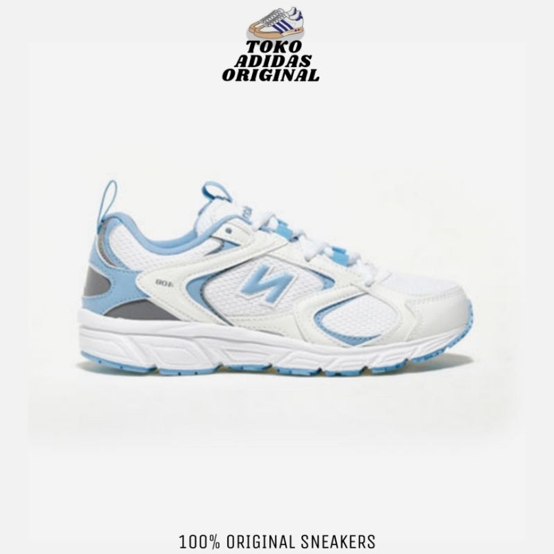 SEPATU SNEAKERS NB 408 WHITE SKY BLUE ML408V ORIGINAL BNIB RESMI