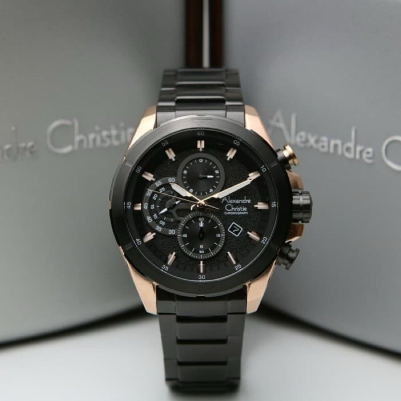 jam tangan pria alexandre christie type 6508 ac6508