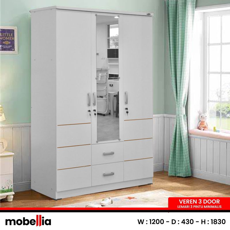 lemari pakaian putih minimalis lemari baju modern