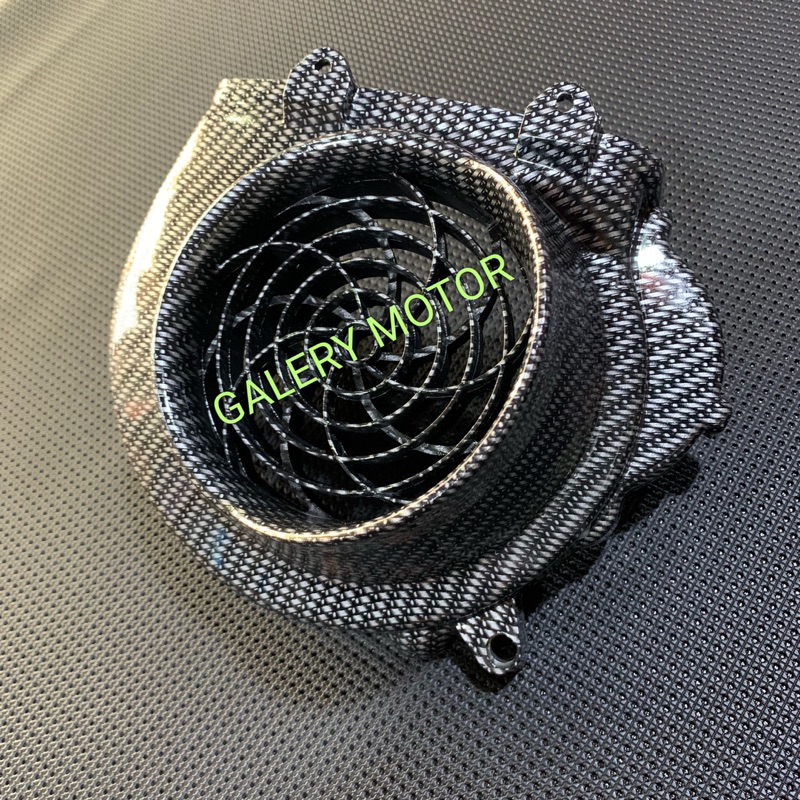 TUTUP KIPAS / COVER KIPAS CARBON HONDA BEAT FI / SCOOPY FI 2013 - 2014 - 2015