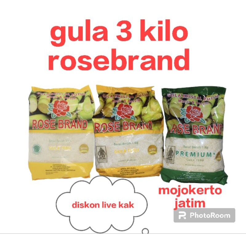 

1 PAKET 3 GULA ROSE BRAND HIJAU/KUNING