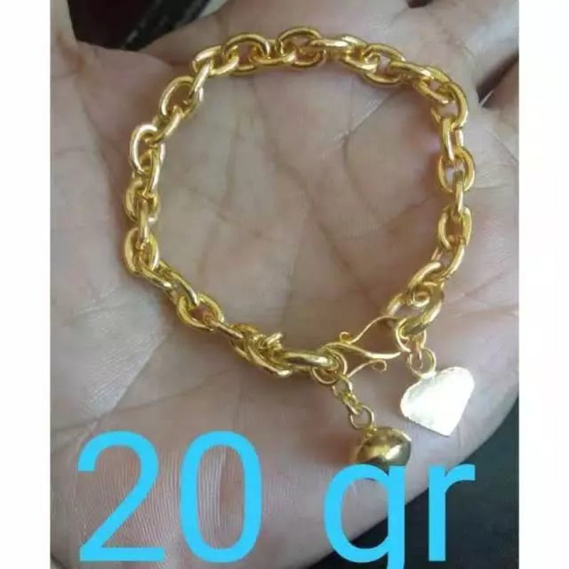 Acc Gelang Emas 24K Kadar 99,99%.