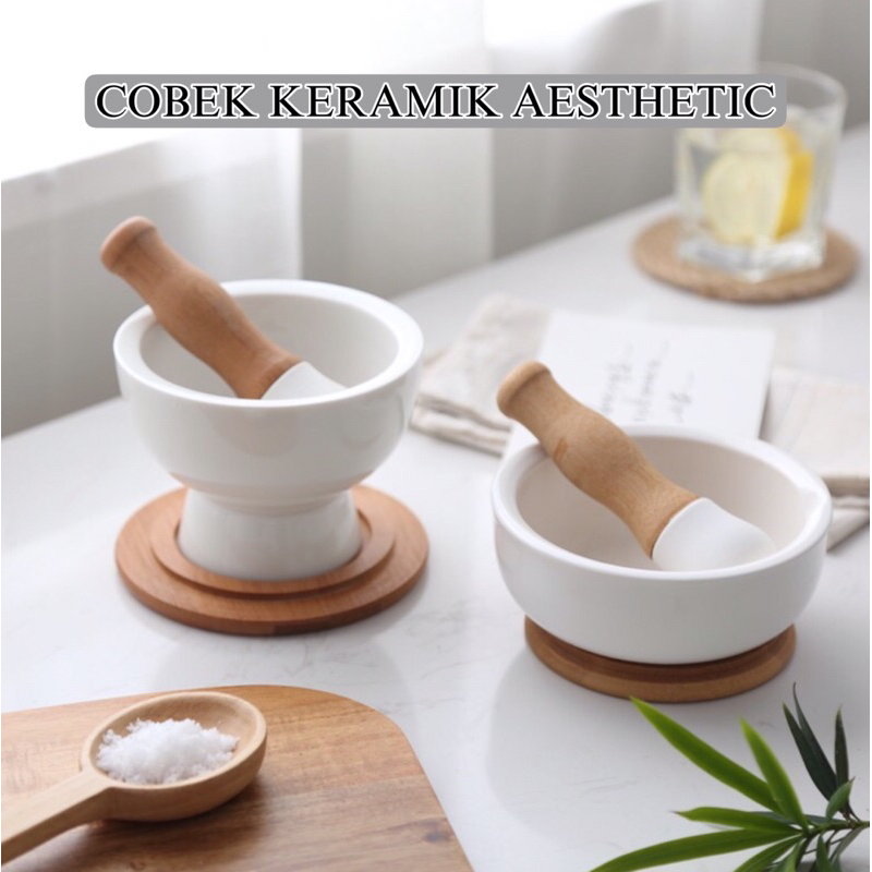 COBEK KERAMIK AESTHETIC KECIL | ULEKAN KERAMIK AESTHETIC | COBEK BUMBU | ULEKAN BUMBU | COBEK KECIL 