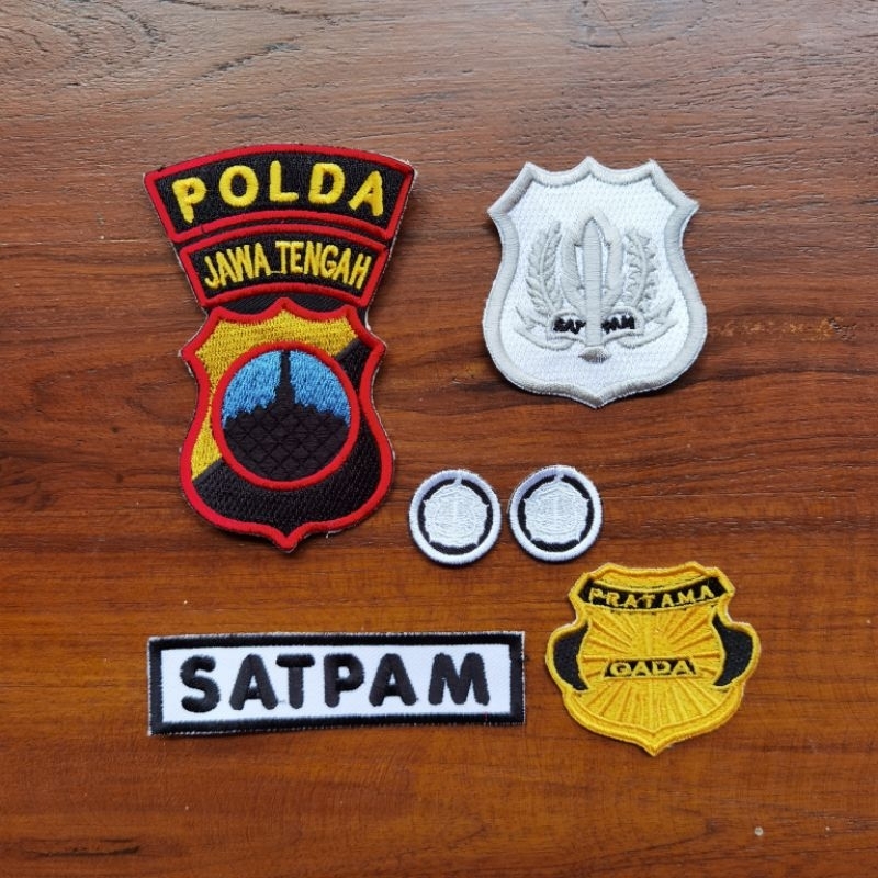 Bordir satpam/bordir security