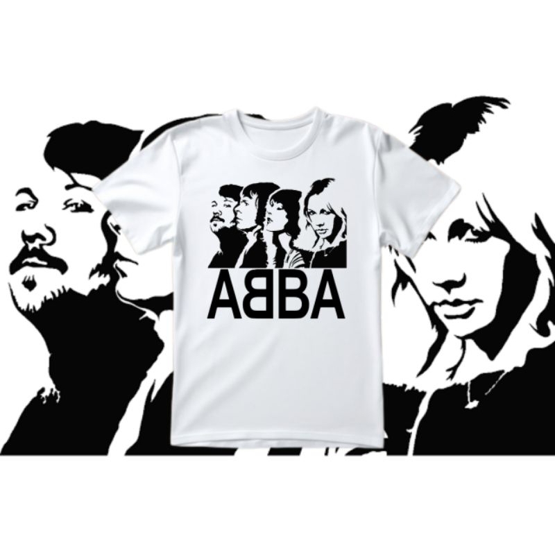 kaos band abba tshirt band murah kaos band terkenal murah