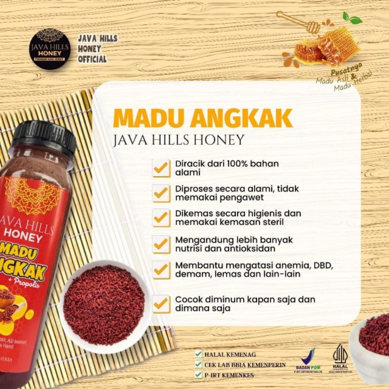 

Madu Angkak JavaHills herbal alami 100% asli