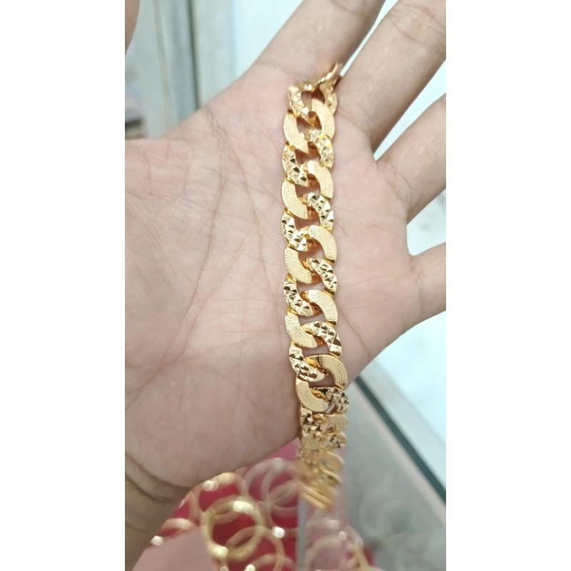 gelang lipan ukuran lapis emas 22k