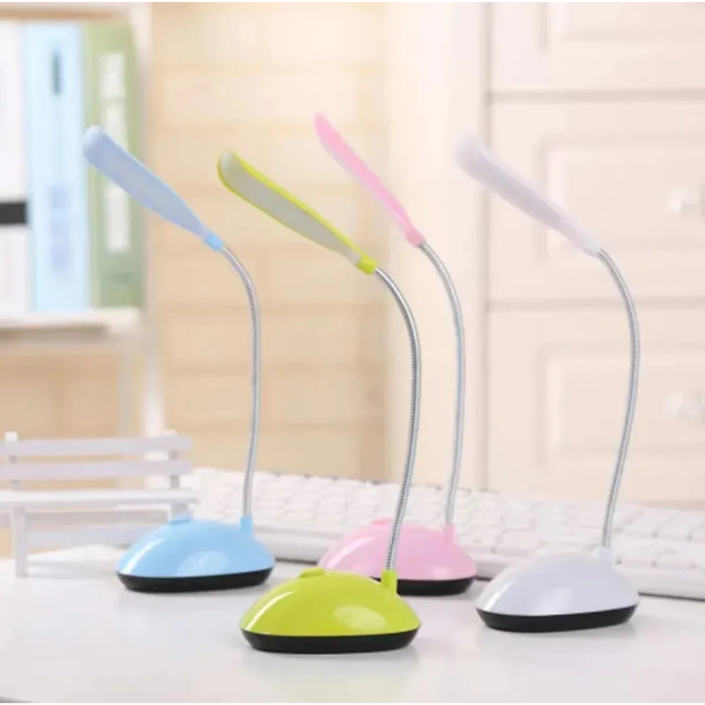 Lampu LED Baca Meja Belajar Portable Baterai AAA