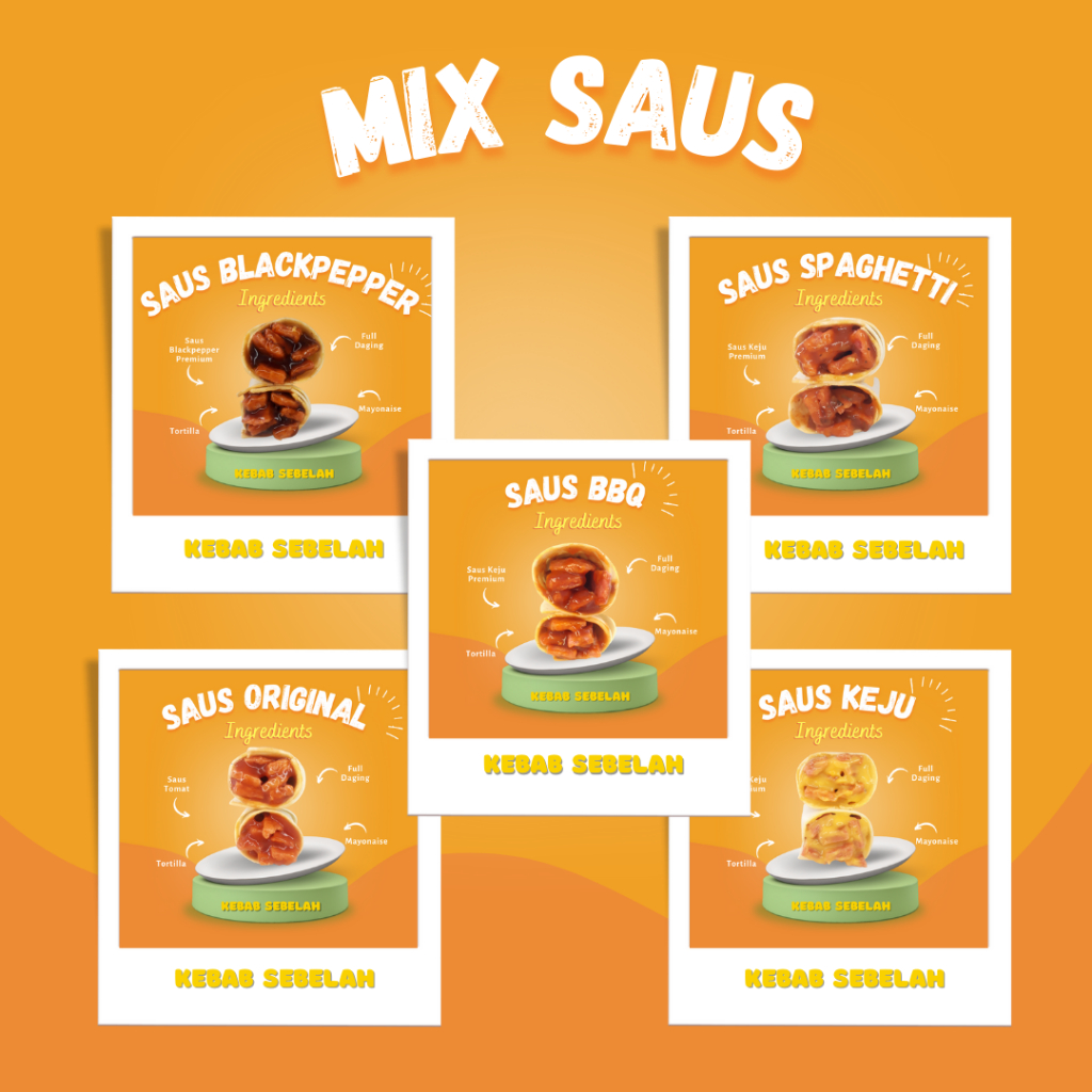 

Kebab Mix Saus (Kebab Frozen Kecil (DIATAS UK MINI) Isi 5)