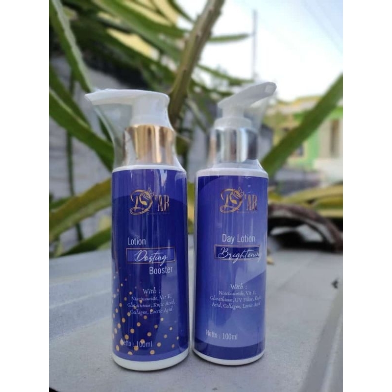 BODY LOTION SUPER SIANG MALAM  DOSIS TINGGI PEMUTIH BOOSTER BPOM &quot; D&#x27;AR BEAUTY SKIN &quot;[FREE GIFT]