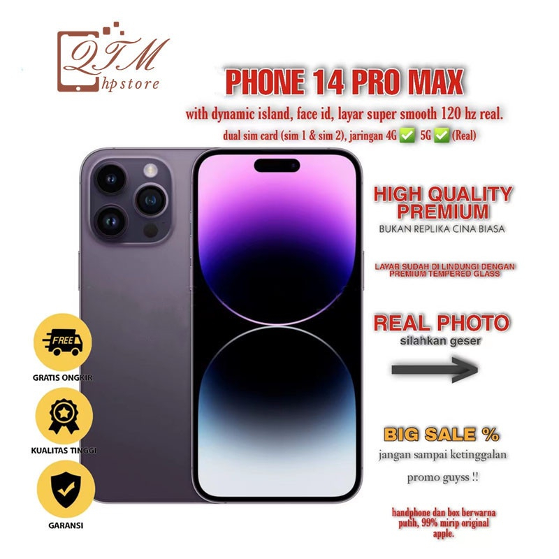 phone14 i14 Pro Max 6.7inci ROM 128GB HD Kamera Dual SIM Dual Smartphone Siswa Belajar Ponsel hp mur
