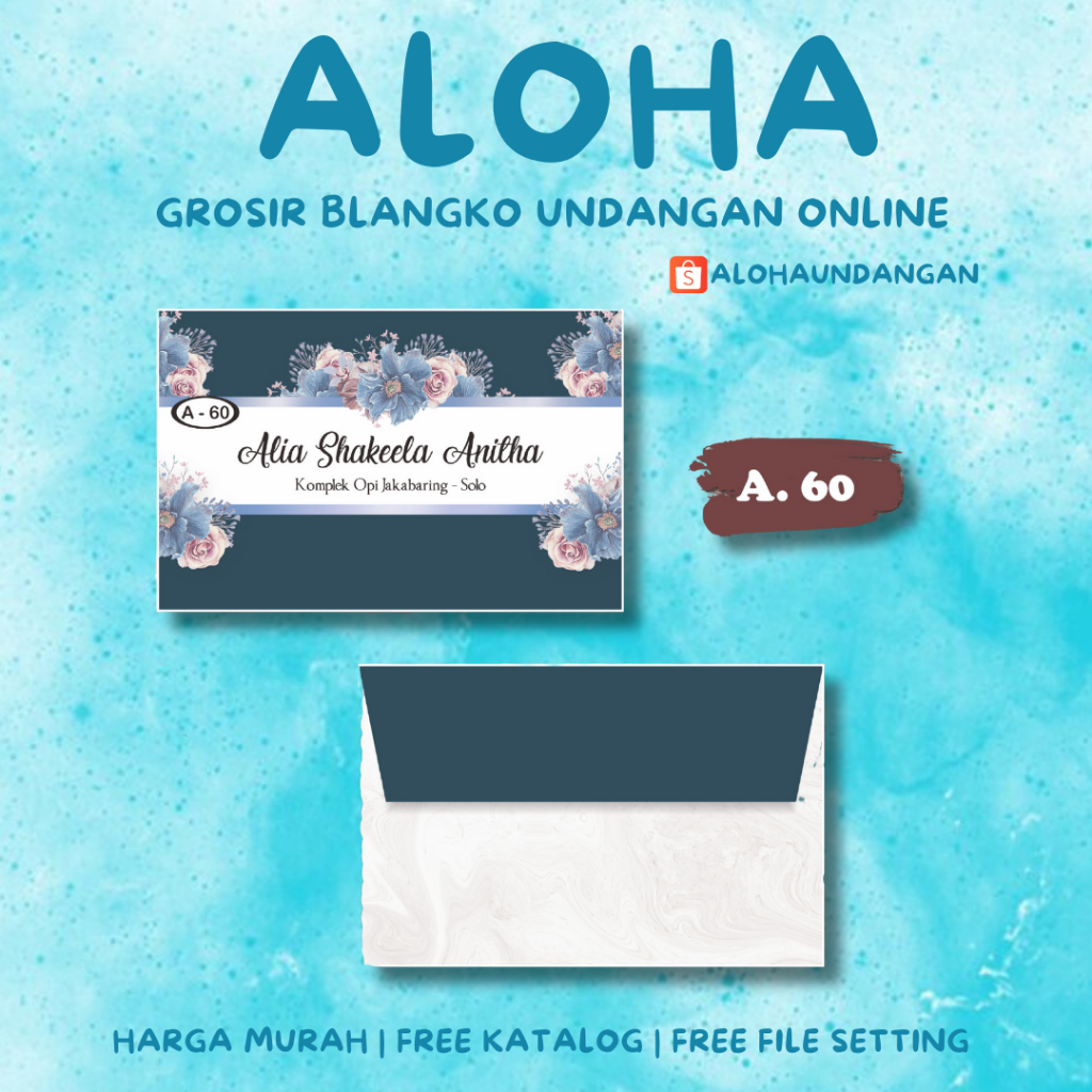 

AMPLOP KONDANGAN NIKAH FALAH A 60 50 PCS UKURAN KECIL | Aloha Undangan