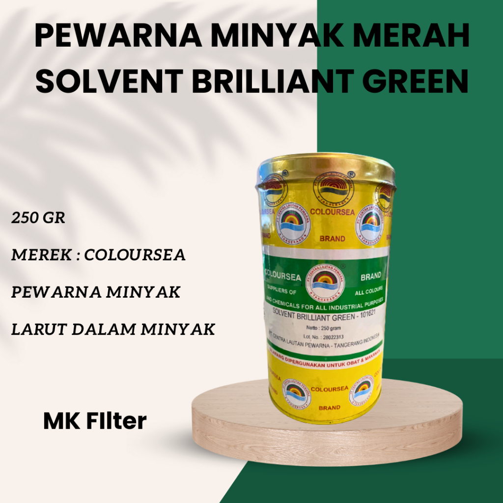 

Pewarna Minyak Hijau / Oil Soluble / 250 Gram / Solvent Briliant Green (101621)