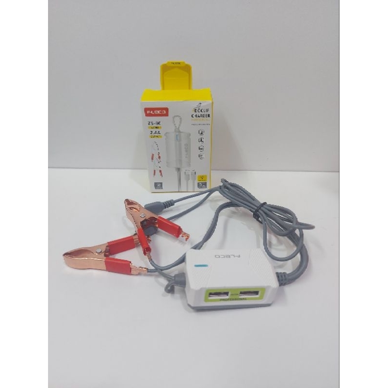 Charger DC HP Ke Aki Universal Cas Hp Dari Aki Fleco ZS 80