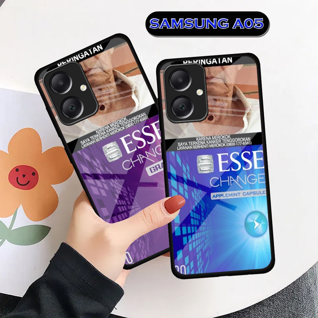 Softcase Glass Rokok Samsung A05 [02] Case Samsung A05 -  Pelindung Handphone A05 - Aksesories Samsung A05 - Case Glass Samsung A05