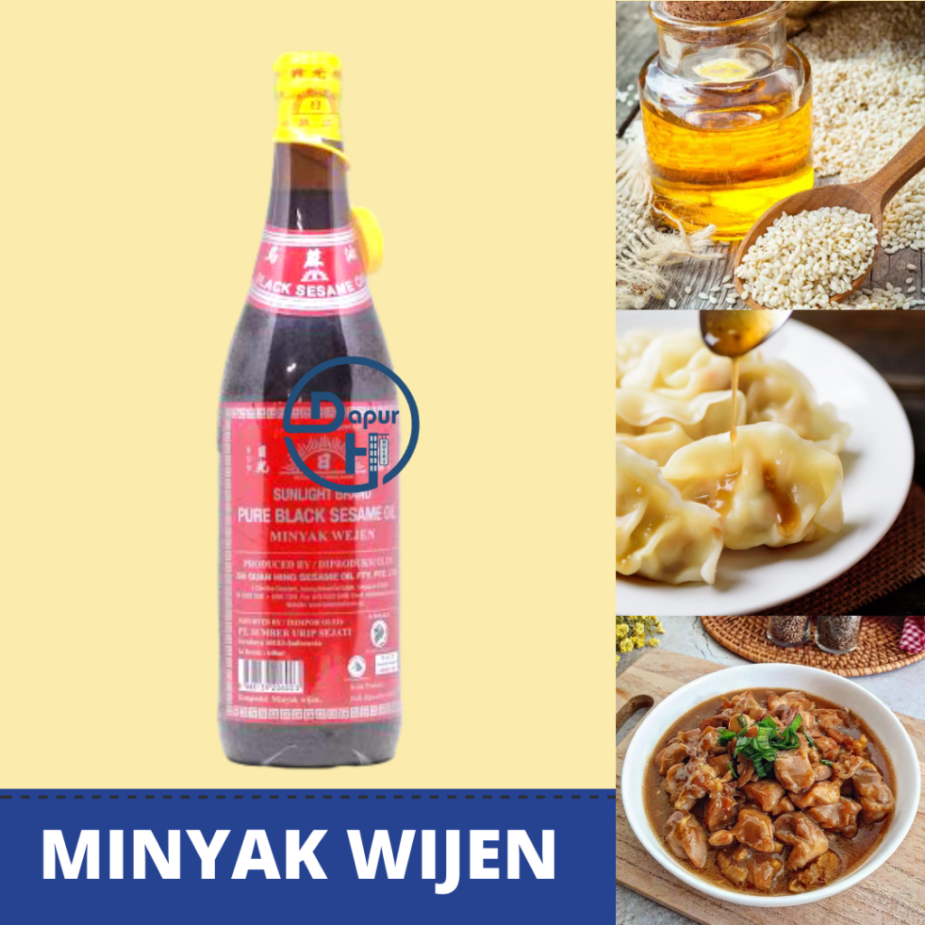 

SUNLIGHT BRAND Minyak Wijen Hitam Murni 100% 640 ml Halal │ Pure Black Sesame Oil Import--