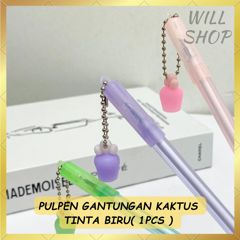 

BOLPEN PULPEN PENA GANTUNGAN RANTAI KAKTUS MINI PG-1012 / TINTA PEN BIRU DI JAMIN NYATA / TERSEDIA 3 VARIAN WARNA HIJAU PINK UNGU / PEN GEL ALAT TULIS SEKOLAH MURAH BISA COD