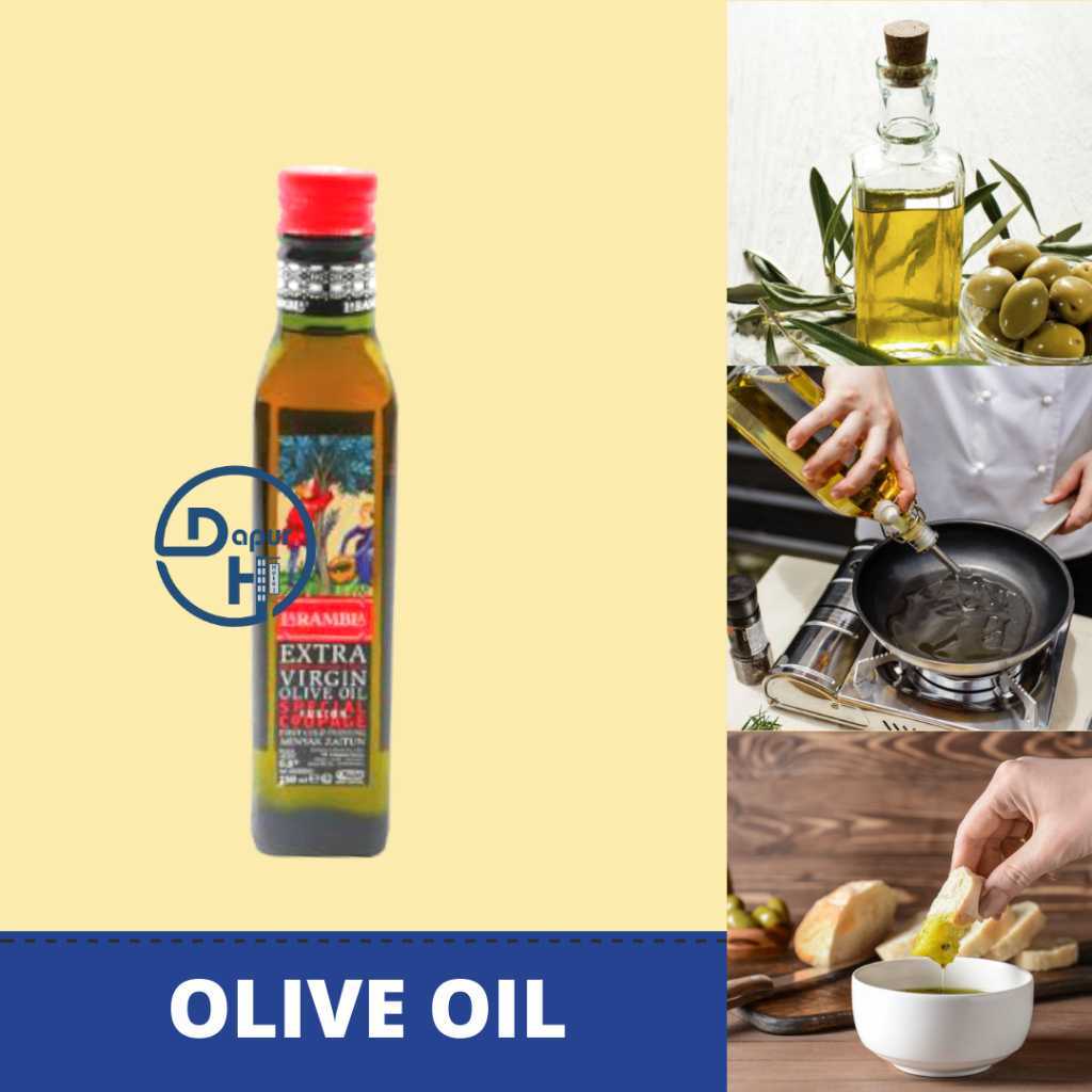 LA RAMBLA Extra Virgin Olive Oil Minyak Zaitun 250 ml Halal // EVOO Import Spanyol //