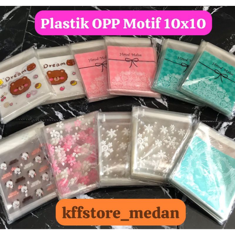 

Plastik Opp Motif 10x10cm Dipilih Random Per Pack (isi 100pcs)