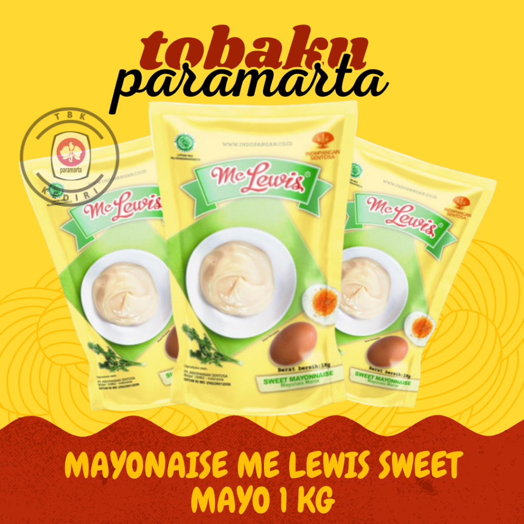 

MAYONAIS SWEET MAYO ME LEWIS ORIGINAL KEMASAN 1 KG / MAYONAIS MURAH / MAYONAIS ORIGINAL