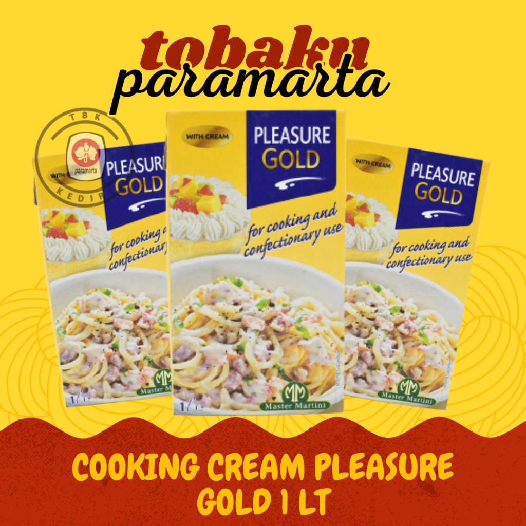 

COOKING CREAM KRIM UNTUK MASAK PLEASURE GOLD 1 LITER / COOKING CREAM PLEASURE GOLD/ COOKING CREAM MURAH