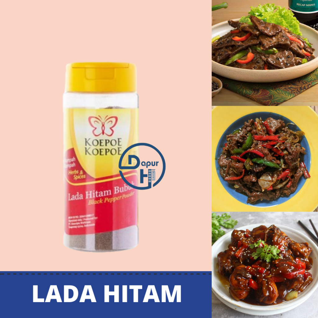 

KOEPOE Lada Hitam Bubuk 83 g Halal // Black Pepper Powder //