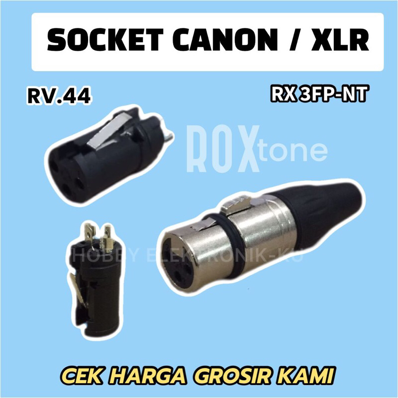 SOCKET CANON XLR FEMALE ROXTONE RX3FP-NT