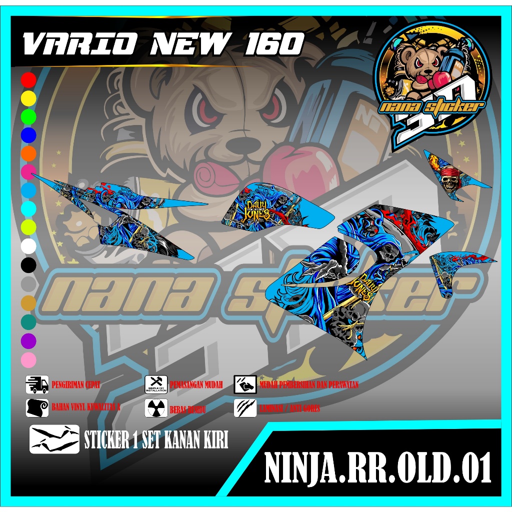 Striping KAWASAKI NINJA RR OLD - Variasi Sticker KAWASAKI NINJA RR OLD Stiker Skotlet Motor Scotlite