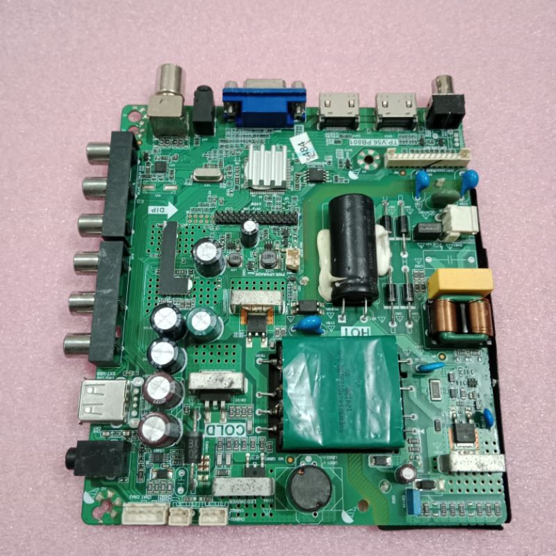 MB TV LED POLYTRON PLD24D123 SECOND - MAINBOARD MOTHERBOARD MENBOARD MOBO BOARD MODUL KOMPONEN ELEKT