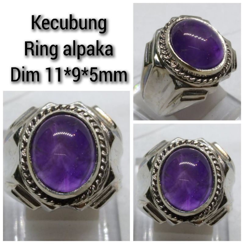 CINCIN BATU KECUBUNG KECIL RING ALPAKA