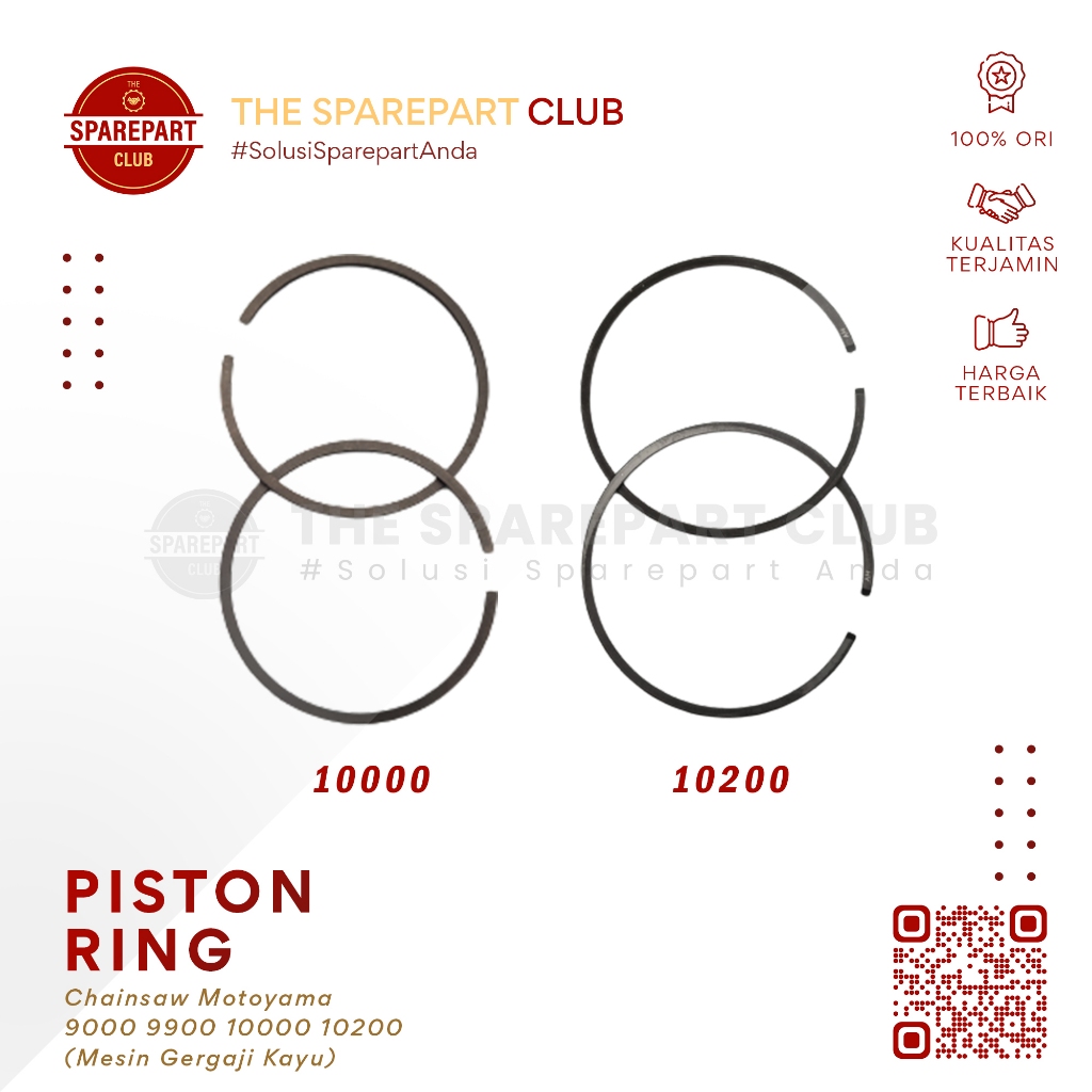 Ring Seher Mesin Chainsaw Motoyama 9000 9900 10000 10200 - Piston Ring