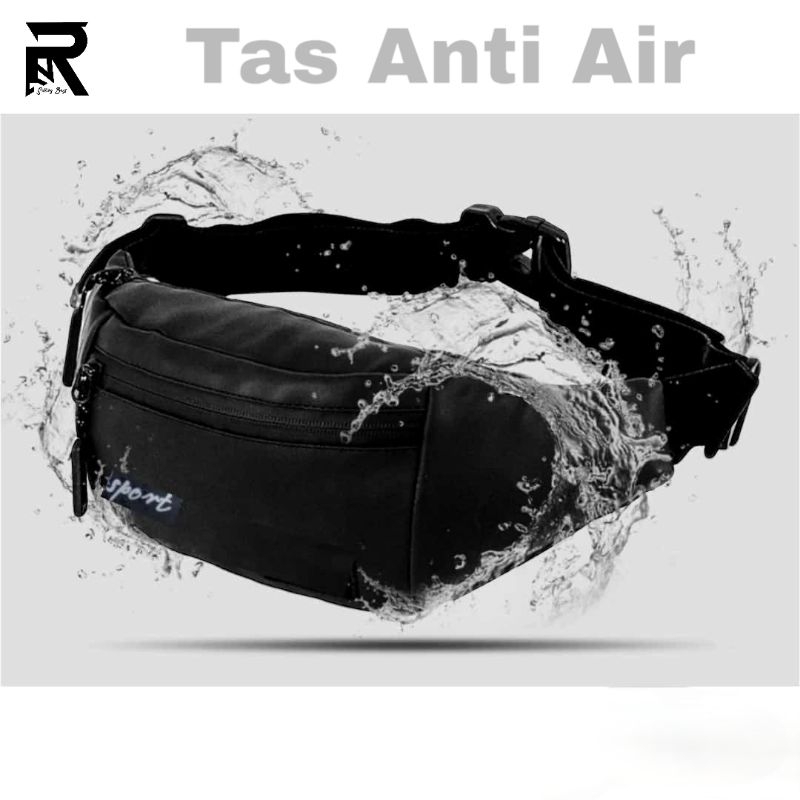 Tas Selempang Hitam Pria Wanita Anti Air Terbaru